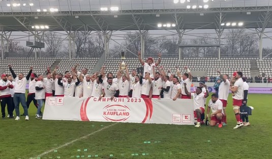 VIDEO | CS Dinamo Bucureşti, noua campioană a României la rugby! Primul triumf după 15 ani