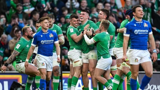 Irlanda, spectacol total în Six Nations. Victorie la zero în faţa Italiei