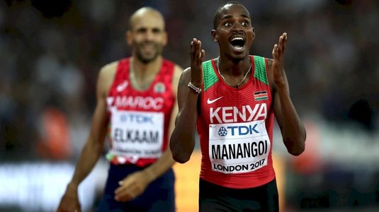 Atletul kenyan Elijah Manangoi, campion mondial în 2017, a fost suspendat doi ani