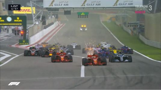 FORMULA 1 | Vettel a câştigat Marele Premiu al Bahrainului. Raikkonen implicat într-un incident grav