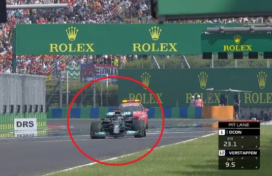 VIDEO | Hamilton a luat startul singur la Hungaroring. Imagini unice în Formula 1. Unde erau ceilalţi piloţi