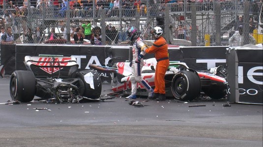 Sergio Perez a câştigat cursa de Formula 1 din Monaco. Accident teribil în care a fost implicat Mick Schumacher. Monopostul s-a rupt în două