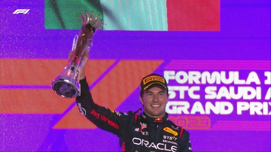 VIDEO | Spectacol la Marele Premiu al Arabiei Saudite! Sergio Perez a câştigat pentru Red Bull. Max Verstappen, plecat de pe 15, a terminat al doilea. Cum arată clasamentul general