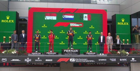 Max Verstappen a câştigat Marele Premiu al Austriei! Charles Leclerc şi Sergio Perez au completat podiumul