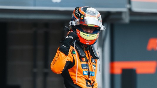 O nouă victorie pentru Oscar Piastri! Australianul s-a impus în Marele Premiu al Belgiei, cursă întârziată cu o oră din cauza ploii