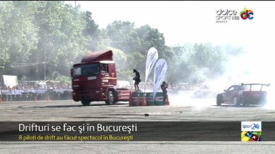 Show total la Romexpo. Drifturi la volanul unui TIR! Vezi imagini! VIDEO