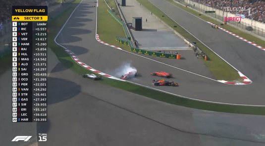 VIDEO | Ricciardo a câştigat Marele Premiu al Chinei. Moment incredibil: coliziune între Vettel şi Verstappen! O nouă cursă slabă pentru Hamilton