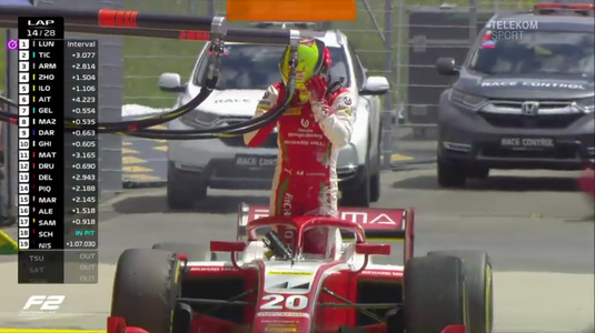 VIDEO | Probleme pentru Mick Schumacher pe circuitul de la Spielberg. Fiul legendarului Michael Schumacher, scos din cursă de extinctor