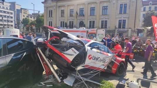 Marco Leu, fiul lui Mihai Leu, accident grav în timpul unui raliu. A distrus maşina pe care a condus-o şi tatăl său