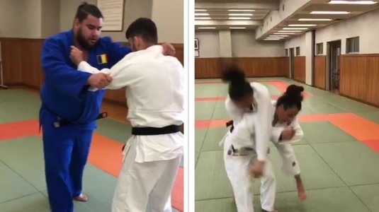 VIDEO | Imagini inedite de la antrenamentul lotului olimpic de judo. Andreea Chiţu, Vlăduţ Simionescu şi Alexandru Raicu în acţiune