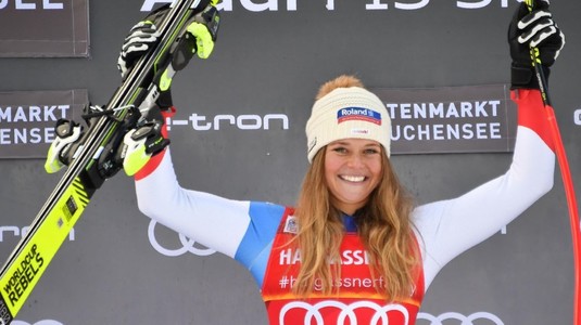 Sportiva elveţiană Corinne Suter, campioană olimpică la coborâre
