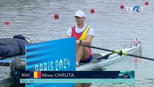 JO 2024 | Mihai Chiruţă , calificat în sferturi la simplu canotaj. Andrei Muntean a evoluat la paralele