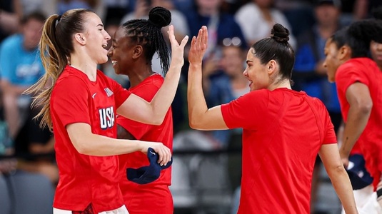 SUA, campioană la Paris şi la baschet feminin! Sabrina Ionescu, aur la debutul olimpic