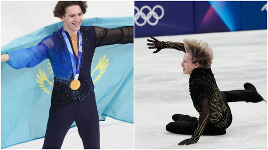 Şoc la Jocurile Olimpice. Marele favorit, Ilia Malinin, a căzut de două ori şi a încheiat pe locul 8. Shaidorov a luat aurul la patinaj artistic
