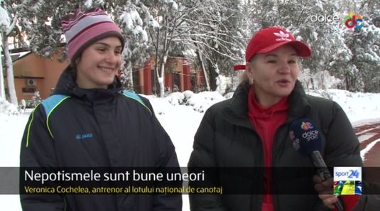 Veronica Cochelea îşi pregăteşte nepoata pentru performanţă în canotaj VIDEO