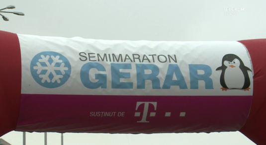 VIDEO | 850 de curajoşi la Semimaratonul Gerarului. Au alergat 21 de kilometri pe o temperatură de minus 10 grade