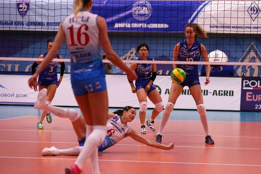CSM Bucureşti a capitulat în faţa celor de la Dinamo Moscova în Liga Campionilor la volei feminin