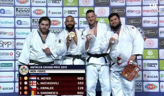 Judoka Vlăduţ Simionescu, medalie de bronz la Grand Prix Antalya