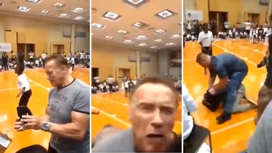 VIDEO | Imagini şocante! Arnold Schwarzenegger, lovit la un eveniment din Africa de Sud. ”Nici măcar în filme n-a fost atacat aşa”