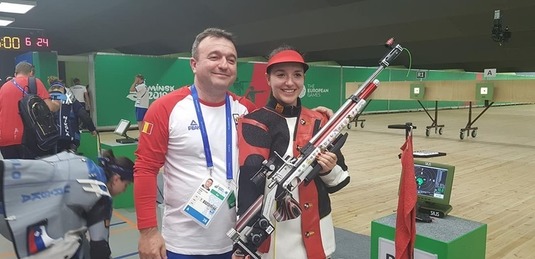Prima medalie de aur a României la Jocurile Europene de la Minsk! Laura Coman s-a impus în proba de tir 10 m