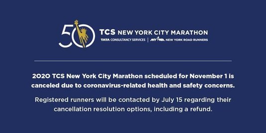 Maratonul de la New York a fost anulat din cauza Coronavirusului