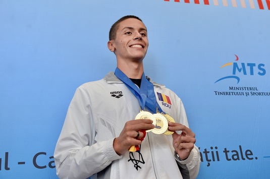 Medalie de aur! David Popovici, campion european la 200 m liber, în bazin scurt