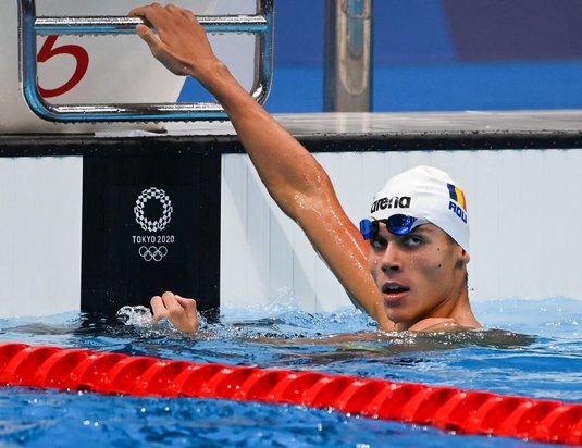 David Popovici, locul 14 în ultimul său concurs din acest an, la CM de nataţie