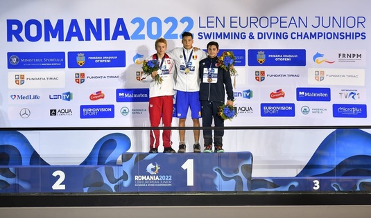 A cincea medalie la Campionatul Euopean de nataţie de juniori pentru România! La doar 16 ani, Vlad Stancu şi-a spulberat adversarii şi a cucerit aurul