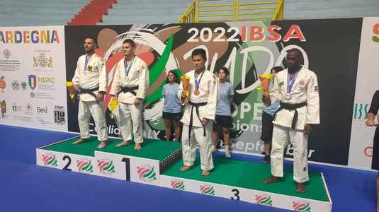 Alexandru Bologa a câştigat titlul european la judo pentru nevăzători