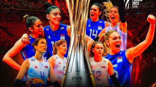 Serbia, campioană mondială la volei feminin cu patru jucătoare din Divizia A în lot 
