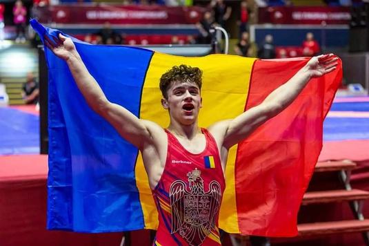 Denis Mihai a cucerit medalia de aur la Campionatele Europene de lupte U23