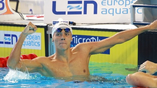 David Popovici, medalie de bronz la 50m liber la Campionatul European U23 din Slovacia