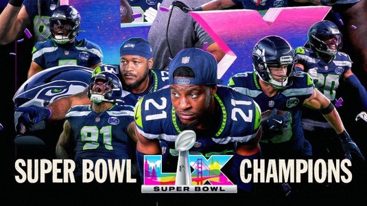  Seattle Seahawks a învins New England Patriots şi a câştigat Super Bowl LX. Bad Bunny a transformat pauza Super Bowl într-o declaraţie de dragoste pentru Puerto Rico. Reacţia lui Donald Trump