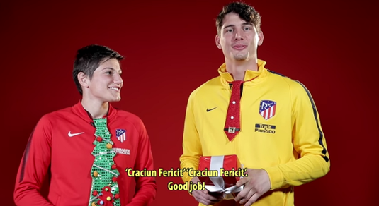VIDEO | O jucătoare din România a fost invitată de Atletico Madrid să filmeze clipul de Crăciun, alături de vedete precum Torres sau Filipe Luis