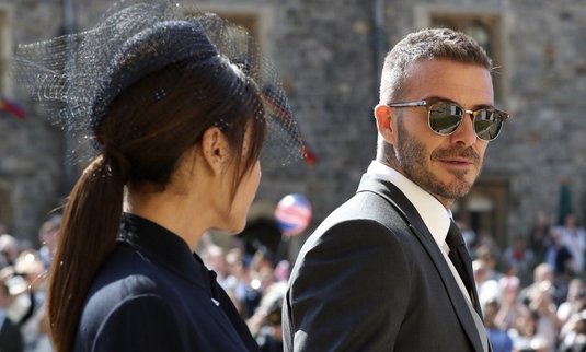 Au impresionat! Din nou! FOTO | Cum au apărut David şi Victoria Beckham la nunta regală. Serena Williams, prezentă şi ea