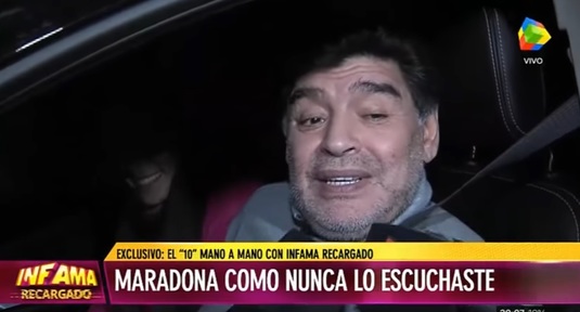 VIDEO | Maradona s-a făcut din nou de râs! Prins rupt de beat la volan şi incapabil să lege două cuvinte. Imagini incredibile