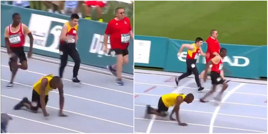 Povestea jamaicanului care a cucerit argintul la Special Olympics deşi a alergat în mâini. Usain Bolt, impresionat de ce a văzut