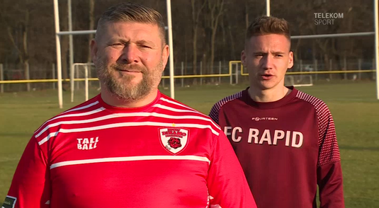VIDEO | Rivalitate şi nu prea! Băiatul lui Ştefan Demici este rapidist şi a ales o carieră în fotbal. Un reportaj marca Telekom Sport