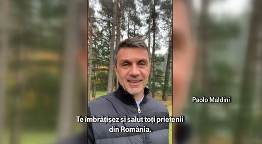 VIDEO EVENIMENT | Unicul Paolo Maldini, mesaj emoţionant pentru Florin Răducioiu: ”Ai fost un mare fotbalist! Îţi mulţumesc!” EXCLUSIVITATE