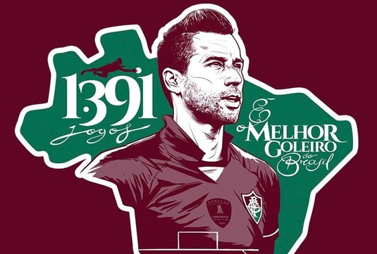 Uluitor. Record impresionant stabilit de portarul echipei Fluminense, Fabio. A disputat 1.391 de meciuri: ”O mare satisfacţie”