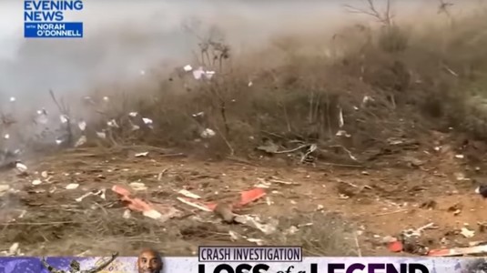 VIDEO | Imagini înfiorătoare surprinse imediat după accidentul în care şi-a pierdut viaţa Kobe Bryant. Un biciclist a filmat totul