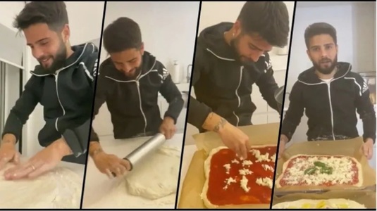 Tutorial VIDEO | Pizza de la ea de acasă în vremea Coronavirusului. Bucătar este căpitanul lui Napoli, Lorenzo Insigne