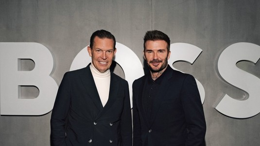 HUGO BOSS anunţă parteneriatul strategic cu David Beckham pentru o colaborare pe termen lung