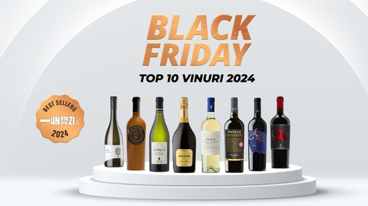 Cele mai vândute 10 vinuri în 2024, acum la Black Friday pe Unvinpezi.ro