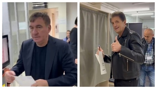 VIDEO | Gică Hagi şi Gică Popescu au votat preşedintele României în Turcia. Cei doi au fost prezenţi la Istanbul