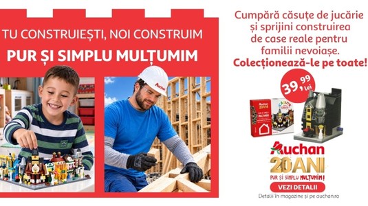 20 de ani în România, un nou proiect pentru comunitate: Auchan susţine construirea a 10 locuinţe alături de Habitat for Humanity