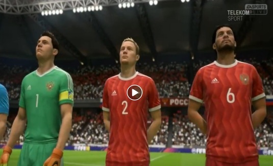  Meciul zilei de la CM 2018 se joacă pe TelekomSport.ro. VIDEO | Simularea partidei Rusia - Arabia Saudită în FIFA 18
