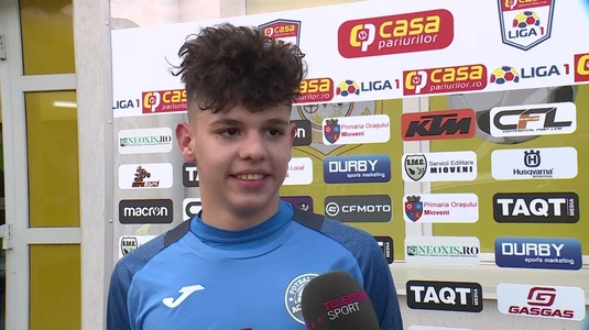 VIDEO EXCLUSIV | Are 15 ani şi visează să joace pentru PSG. Puştiul Andrei Dima, primele declaraţii după debutul său în Liga I