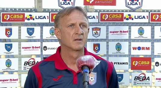 VIDEO | Reacţia lui Emil Săndoi după Chindia - Hermannstadt 0-1: "Nu mai avem timp la dispoziţie!"