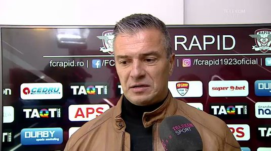 VIDEO | Pancu a continuat scandalul şi după meciul cu Pandurii. Antrenorul Rapidului a răbufnit la declaraţii: "La victorii, suntem primii pe la televizor"
